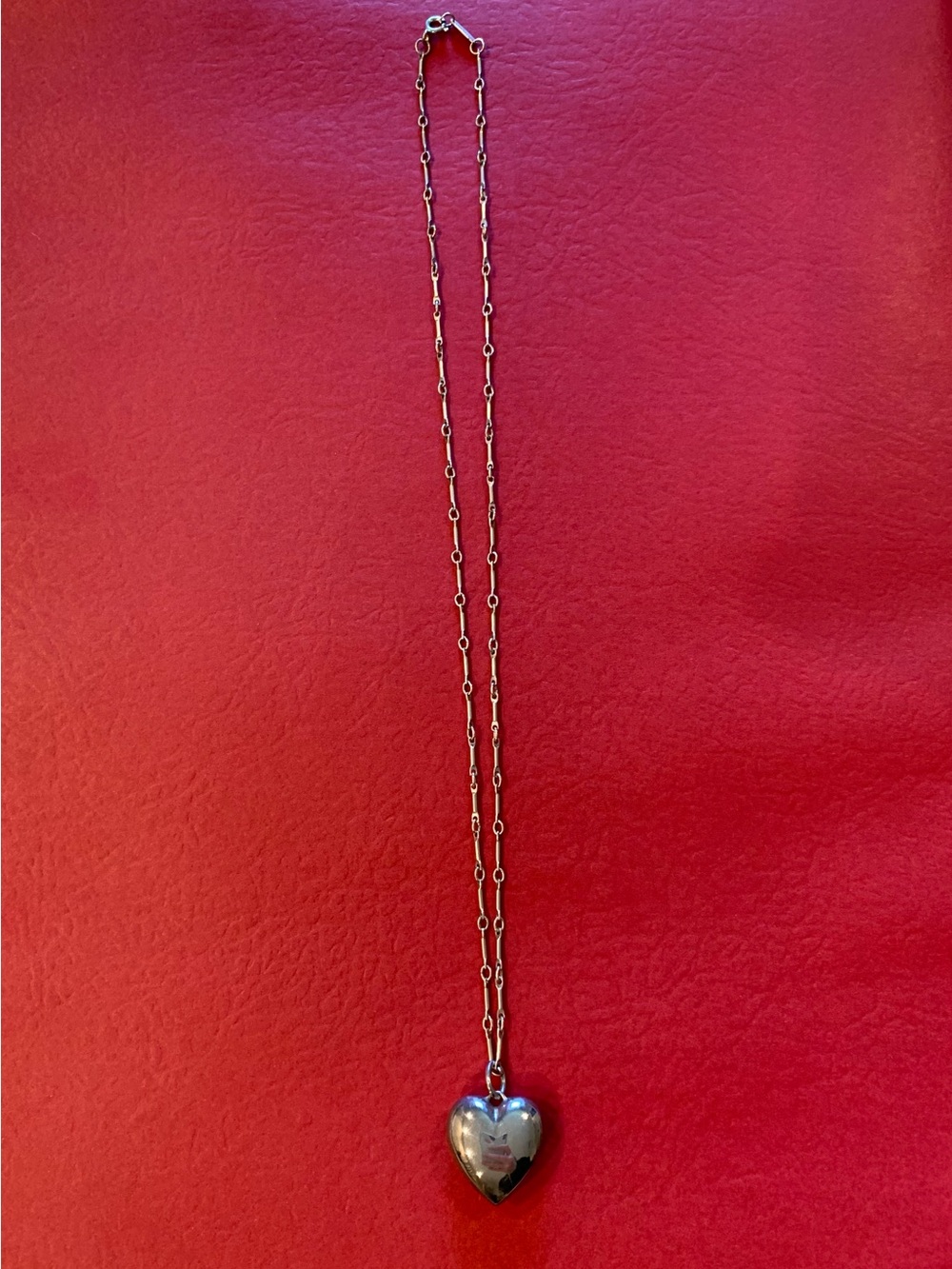 Tiffany and Co, Silver Heart Pendant Necklace - Classic Women’s Jewelry